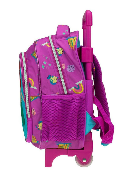 Gim Princess Ariel Schulranzen Trolley Kindergarten Rosa mit Flaschenhalter 12Liter