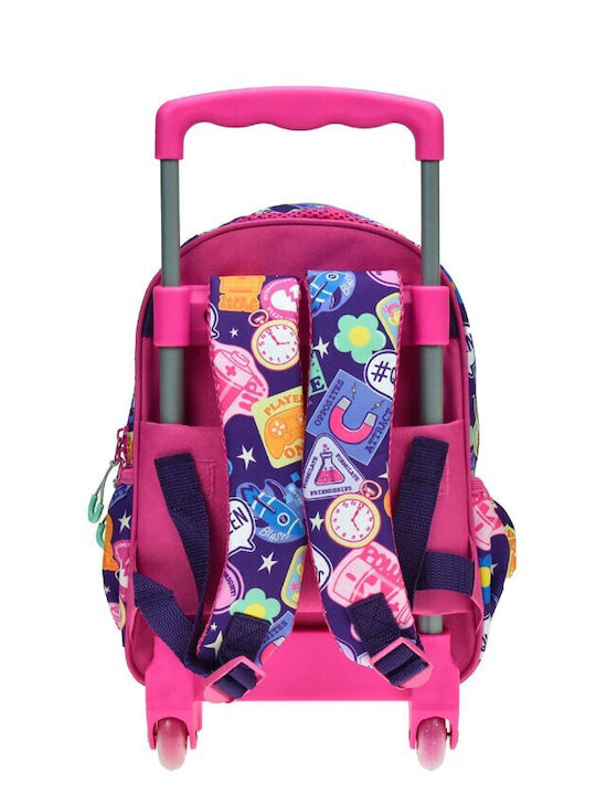 Gim Lol Surprise School Bag Trolley Kindergarten Pink with Water Bottle Holder 12Liters