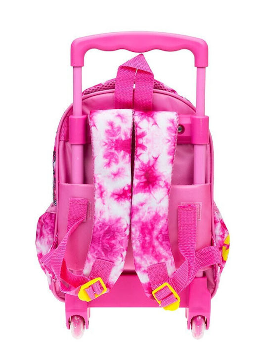 Gim School Bag Trolley Kindergarten Pink with Water Bottle Holder 12Liters