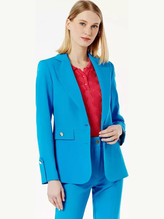 Forel Blazer pentru femei Crep Sacou Negru