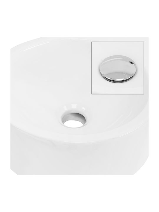 ML-Design Επικαθήμενος Νιπτήρας Κεραμικός 45x36x13cm Λευκός