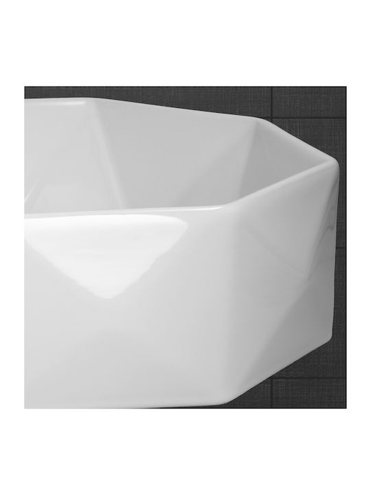 ML-Design Countertop Sink Ceramic 42x42x13.5cm White