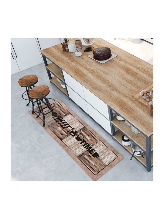 Beauty Home 9017 Kitchen Mat Runner Waterproof Beige 60x160εκ.