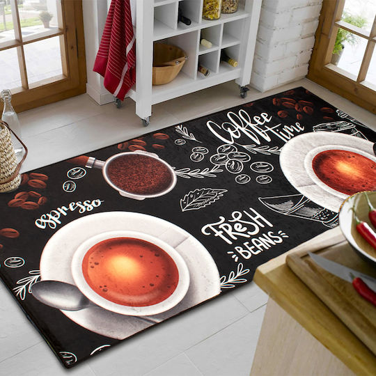Dimcol Espresso 266 Подложка за Кухненски Пътеки с Антиплъзгащо Подложка Многоцветен 65x150εκ.