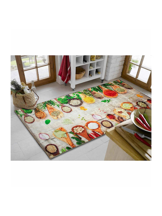 Dimcol Spices 251 Kitchen Mat Runner with Anti-slip Underlay Colorful 67x150εκ.