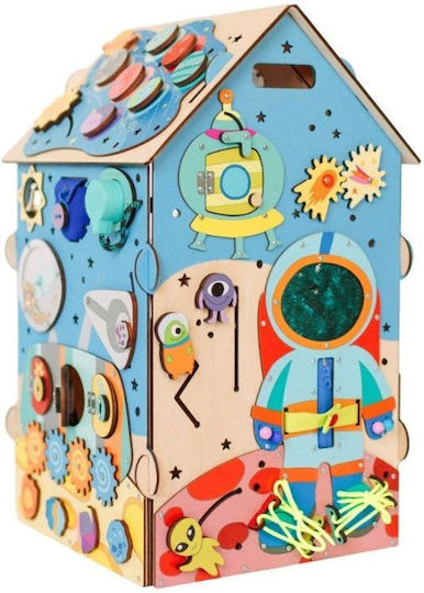 Eli Neli Baby Toy Activity House made of Wood with Lights for 24++ Months