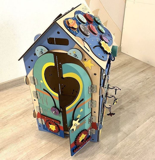 Eli Neli Baby Toy Activity House made of Wood with Lights for 24++ Months