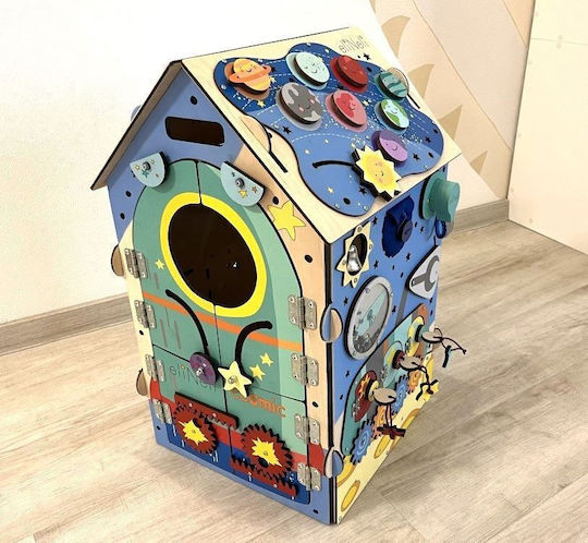 Eli Neli Baby Toy Activity House made of Wood with Lights for 24++ Months