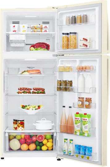 LG Ψυγείο Δίπορτο 438lt Total NoFrost Υ178xΠ70xΒ73εκ. Μπεζ GTB574SEHZD