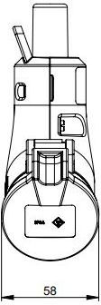 PCElectric 2 Мъжки индустриален щепсел 25212-R