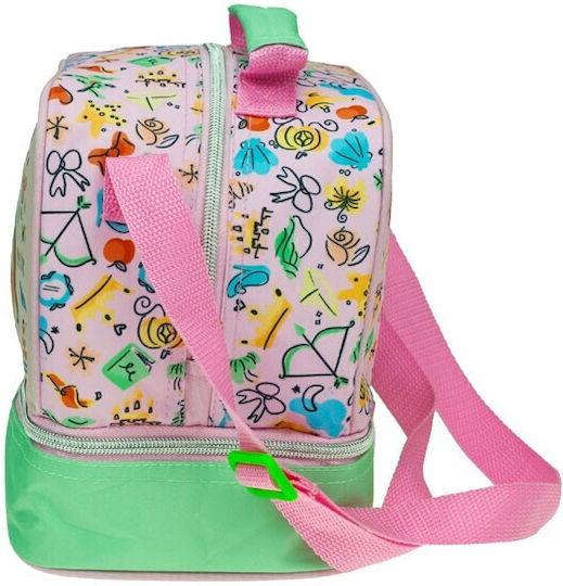 Gim Princess Summer Fun Σχολικό Τσαντάκι Φαγητού Ώμου 4.5lt Πολύχρωμο Disney Princess 20x15x21cm