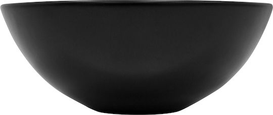 ML-Design Aufgesetztes Waschbecken Keramik 28x28x15cm Schwarz