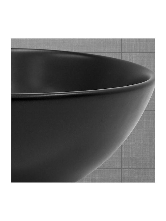 ML-Design Deasupra Blatului Chiuvetă Ceramică 28x28x15cm Negru