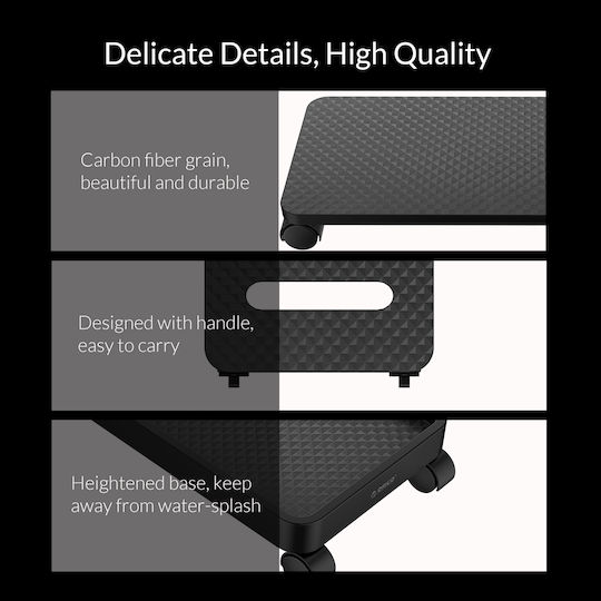 Orico Computer & Peripheral Stands Computer mit Rollen Schwarz (CPB2-BK)
