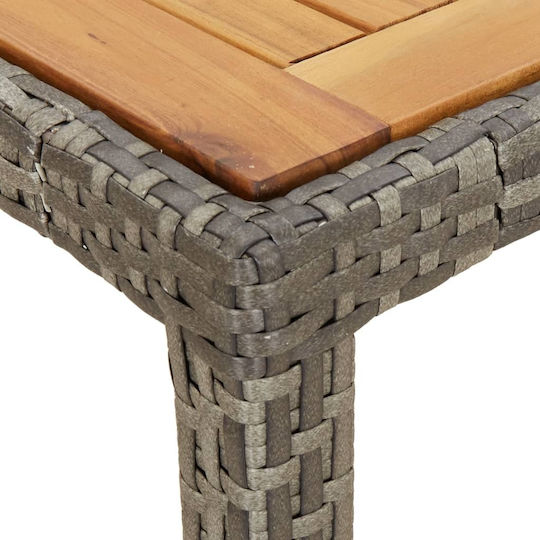 Garden & Outdoor Furniture Set 5 Pieces Gray with Pillows