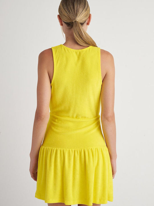SugarFree Sommer Mini Kleid Gelb