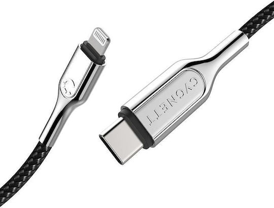 Cygnett Braided USB-C to Lightning Cable Black 2m (CY2801PCCCL)