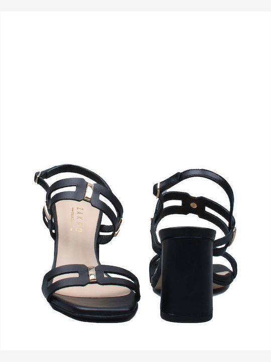 Leder Sandalen Schwarz