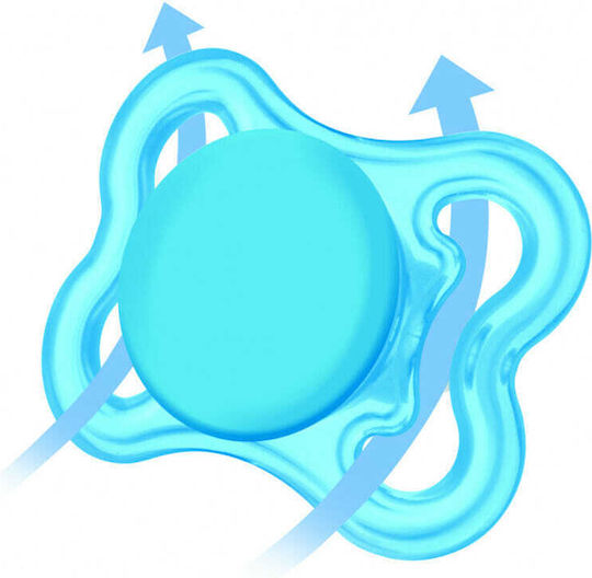 Mam Air Forest Orthodontic Pacifiers Silicone Whale - Elephant - Blue - Light Blue for 2-6 months 2pcs