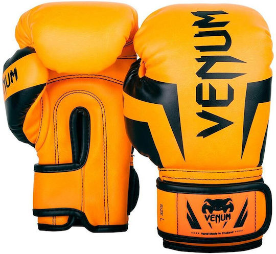 Venum Elite 1392 Παιδικά Γάντια Πυγμαχίας από Συνθετικό Δέρμα για Αγώνα Πορτοκαλί