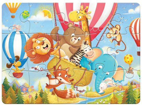 Puzzle pentru Copii Petrecere în Balon cu Aer Cald 15buc Remoundo