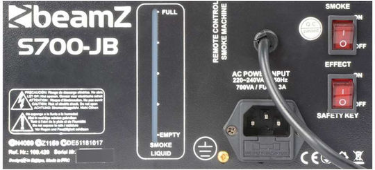 BeamZ S700-JB Fog Machine 700W LED Wireless / Wired Remote