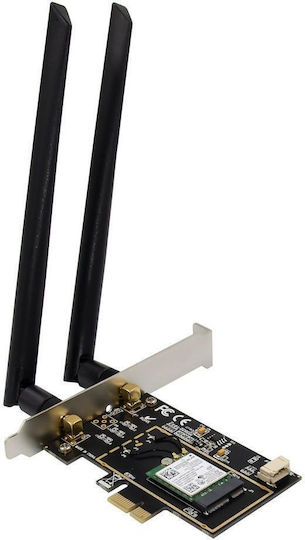Powertech Ασύρματη Κάρτα Δικτύου Wi‑Fi 5 PCI-e