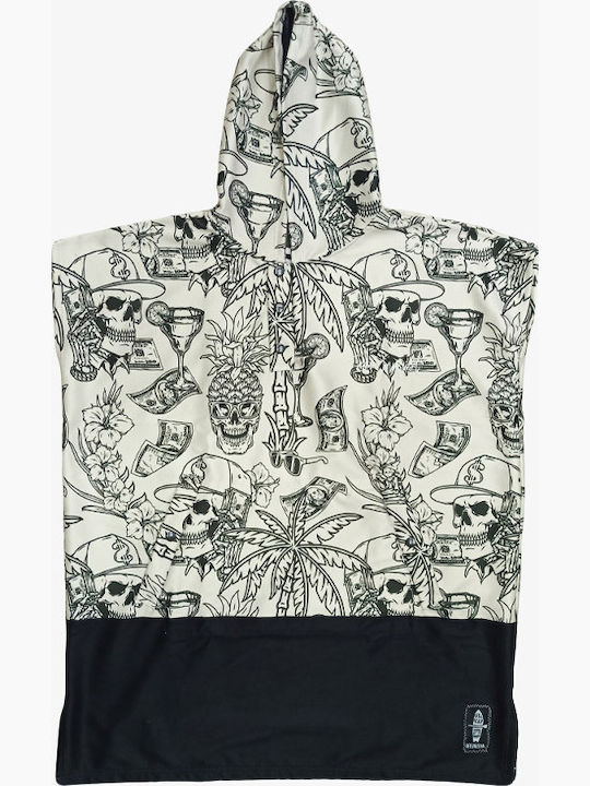 Bee. Unusual. Tequila Sunrise Beach Poncho White