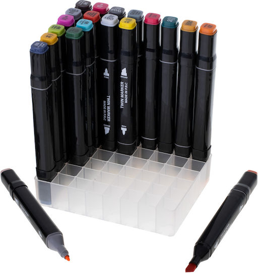 ikonka Design Markers 1mm Multicolour 48pcs