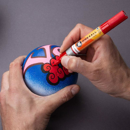 Molotow One4all Ακρυλικός Μαρκαδόρος Πορτοκαλί 4mm