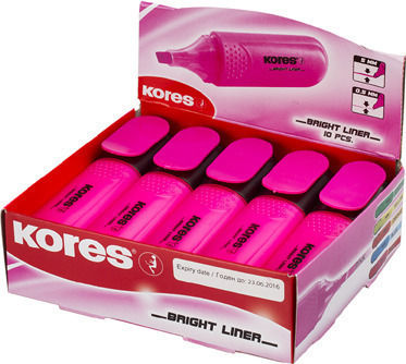 Kores BRIGHT LINER Highlighter Pink