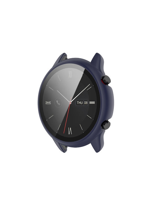 Plastikhülle mit Glas in Blau Farbe für Amazfit GTR 2
