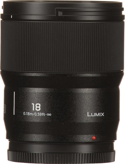 Panasonic Full Frame Camera Lens Lumix S 18mm f/1.8 Wide Angle for Leica L Mount Black