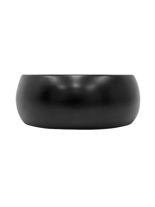 ML-Design Countertop Sink Ceramic 40x40x15.5cm Black
