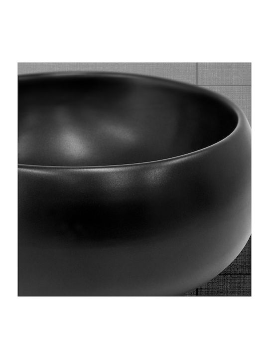 ML-Design Countertop Sink Ceramic 40x40x15.5cm Black