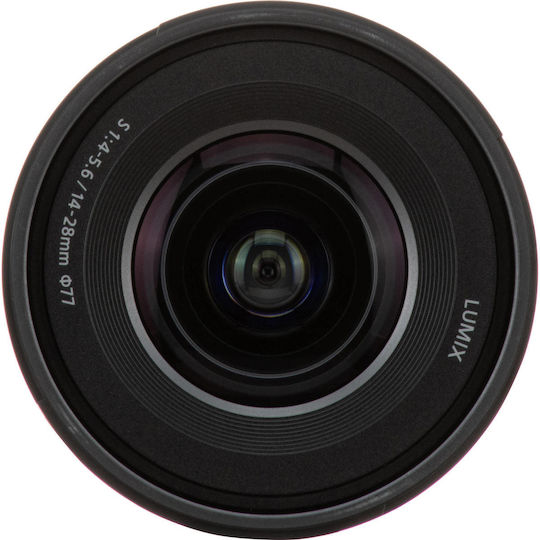 Panasonic Full Frame Φωτογραφικός Φακός Lumix 14-28mm f/4-5.6 Macro / Wide Angle Zoom για Leica L Mount Μαύρος