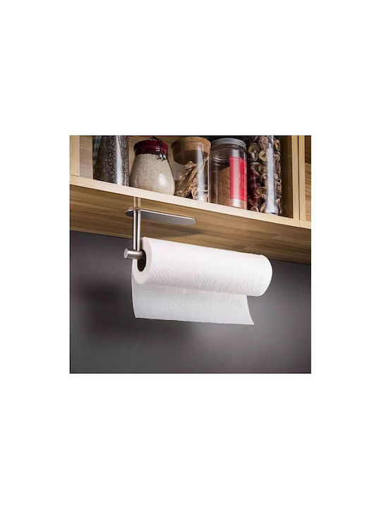 Wall Mounted Metallic Paper Towel Holder Silver 33.6x8cm AT0000957