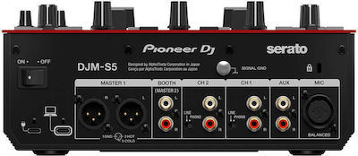 Pioneer DJM-S5 Gloss Red Ψηφιακός Μίκτης 2 Καναλιών