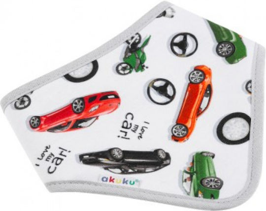 Akuku Bandana from 100% Cotton with Hoop & Loop Fastener Multicolored 2pcs