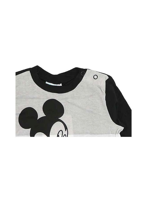 Disney Kids Blouse Long Sleeve Black Mickey