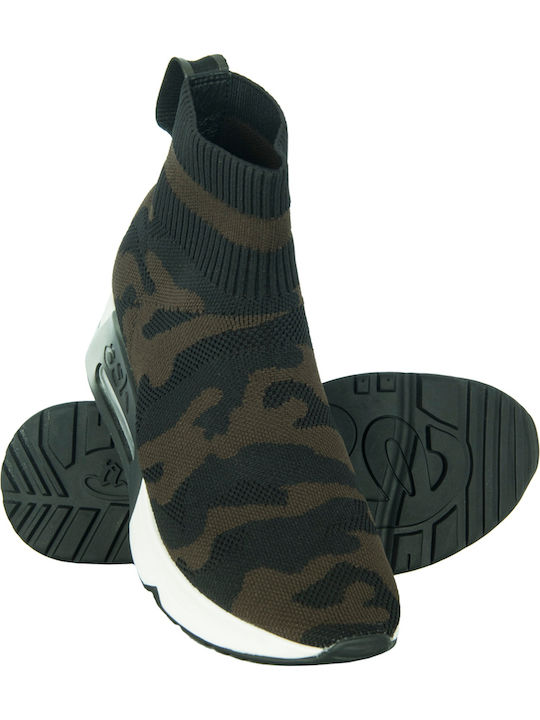 Lulu Camo Γυναικεία Μποτάκια Μαύρα