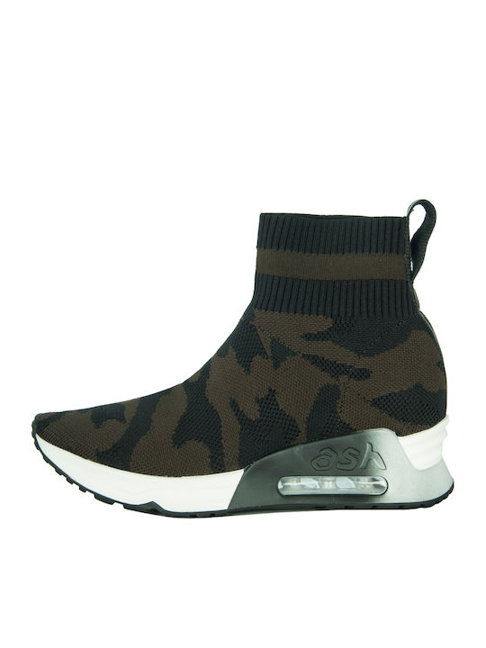 Lulu Camo Γυναικεία Μποτάκια Μαύρα