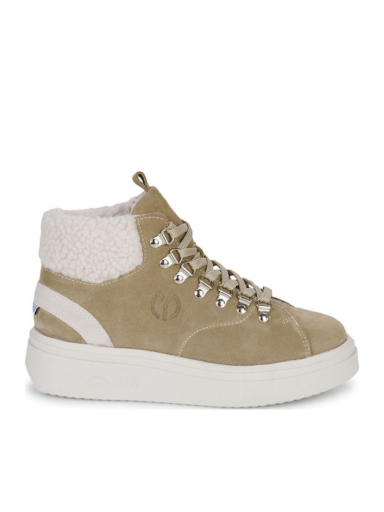 Damen Stiefel Beige