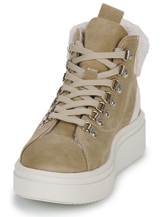 Damen Stiefel Beige