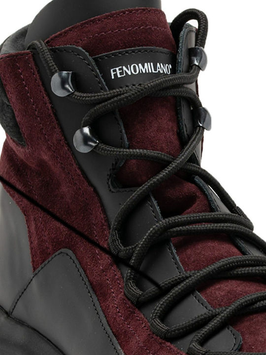 Fenomilano Bărbați Anatomici Chunky Sneakers Negre