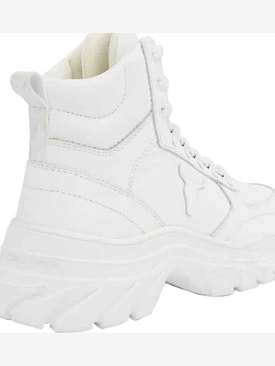 Adidași Chunky Tip Botine Albe Pentru Femei