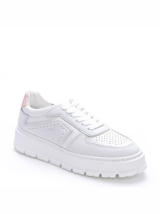 Copenhagen Γυναικεία Flatforms Sneakers Λευκά