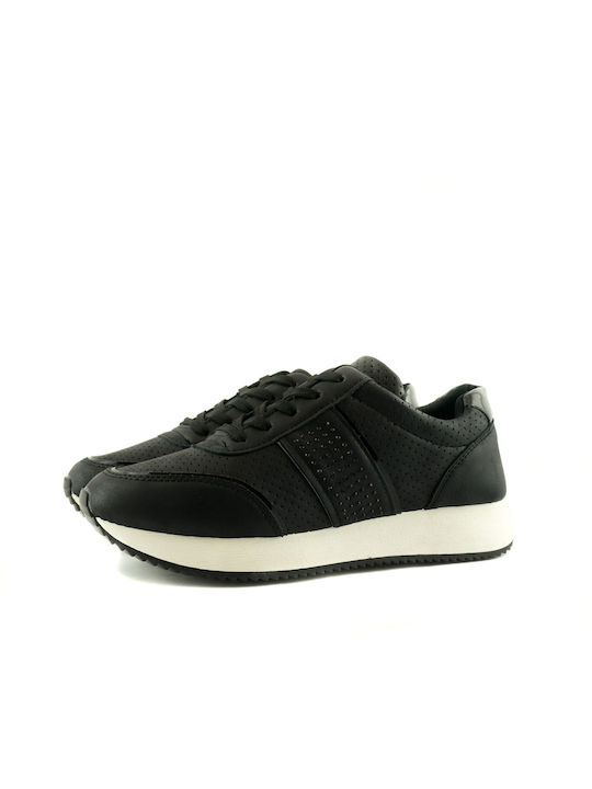 Love4shoes Femei Sneakers Negre