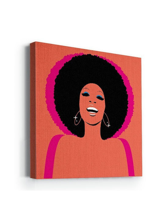 Walls African American Singer Painting on Canvas 100x100cm