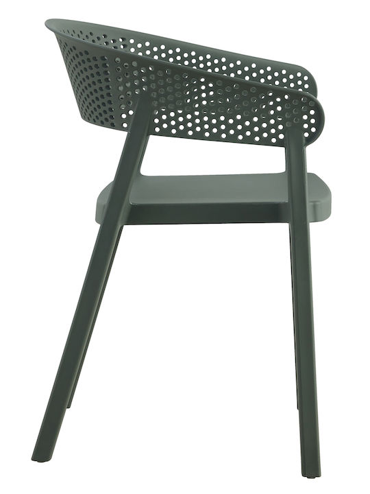 Gartenstuhl Polypropylen Perfo Grüne 53,5x50,5x73cm